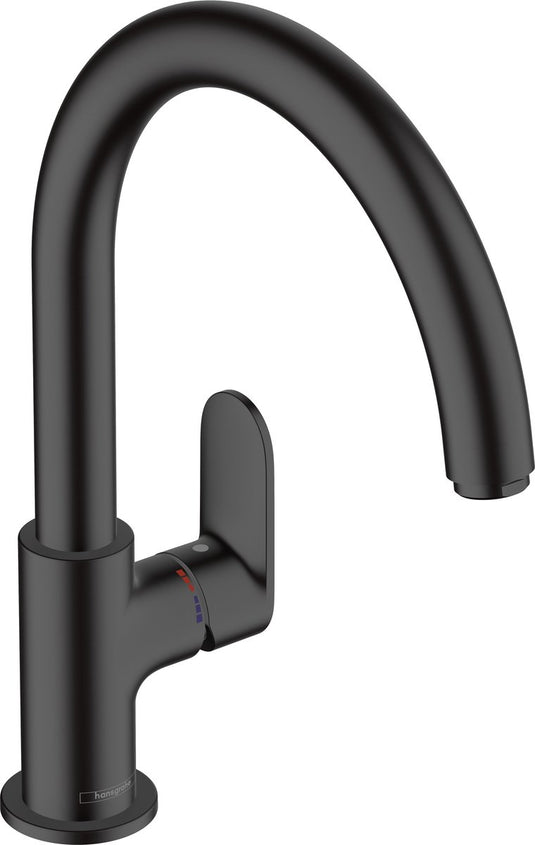 Hansgrohe vernis blend m35 - keukenmengkraan - ééngreeps bediening - 210mm maat - draaibare uitloop - 1 straalfunctie - mat zwart