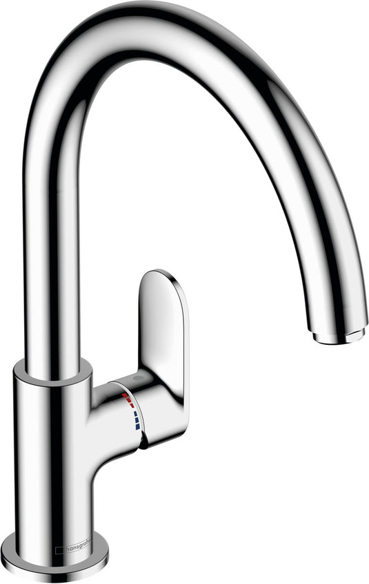 Hansgrohe vernis blend m35 - keukenmengkraan - ééngreeps bediening - 210mm maat - draaibare uitloop - 1 straalfunctie - chroom