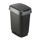 Rotho twist afvalbak 10l zwart