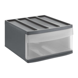 Rotho systemix design ladekast 34x39.5x20.3 cm antraciet