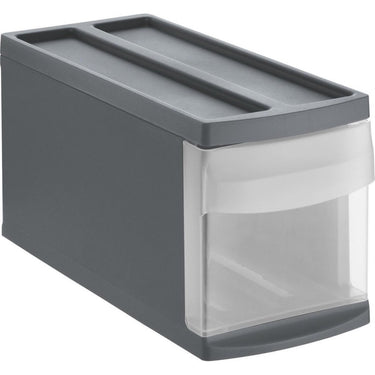 Rotho systemix design ladekast 39.5x17x20.3 cm antraciet