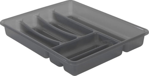 Rotho basic bestekbak 6 vakken antraciet