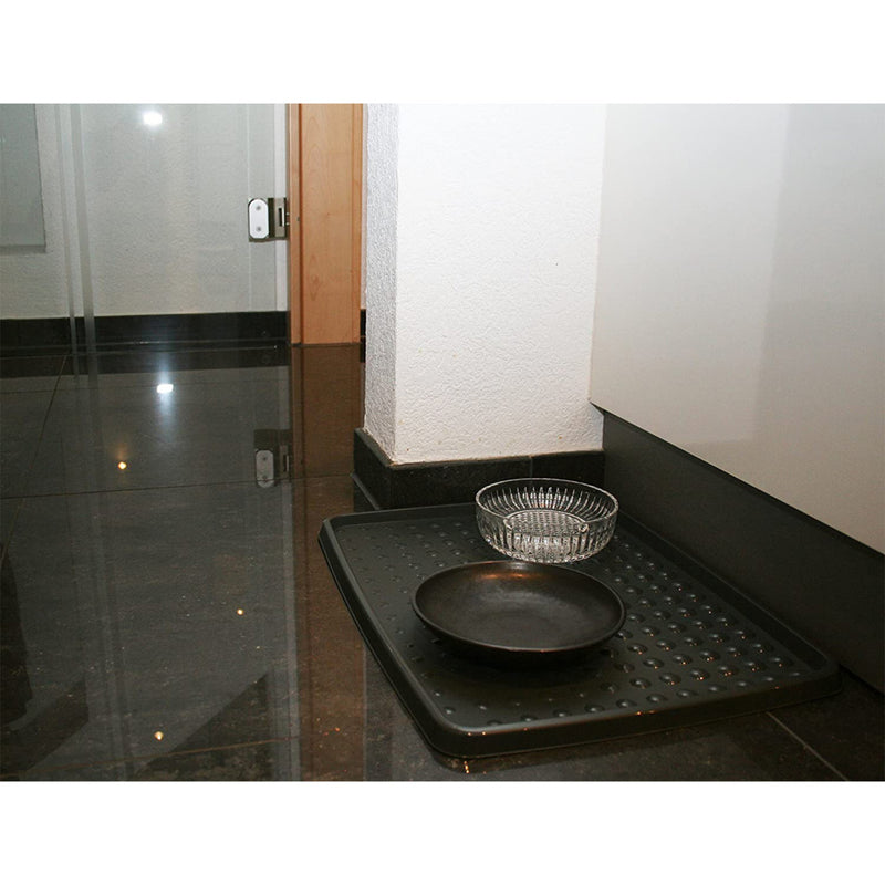 Load image into Gallery viewer, Rotho drops schoenenmat 48x48 cm antraciet
