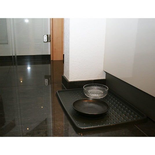 Rotho drops schoenenmat 48x48 cm antraciet