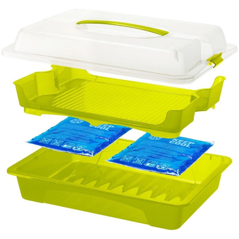Chargez l'image dans la visionneuse de la galerie, Rotho fresh partybutler serveertray 43.5x11x29.5 cm wit transparant
