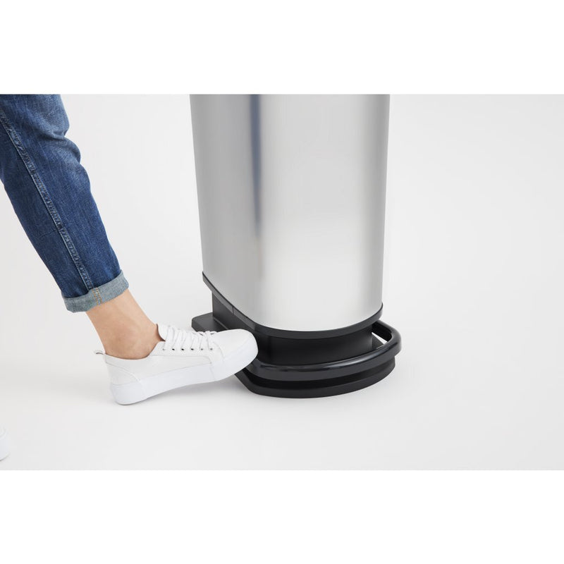 Load image into Gallery viewer, Rotho paso pedaalemmer 50l zilver metallic
