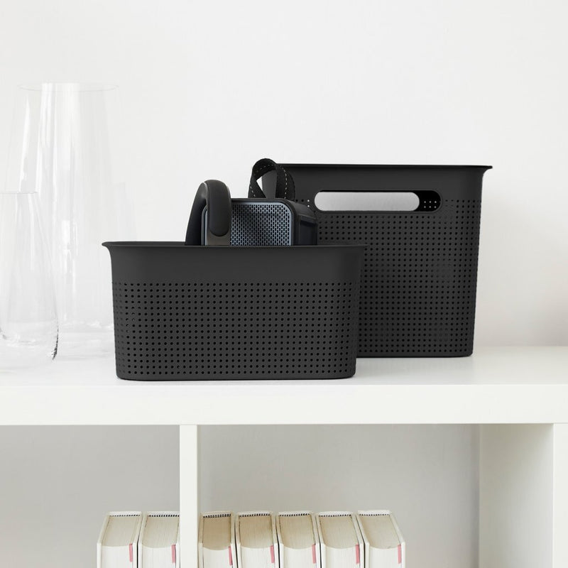 Load image into Gallery viewer, Rotho brisen opbergmand 26.2x18x21.1 cm 7l antraciet
