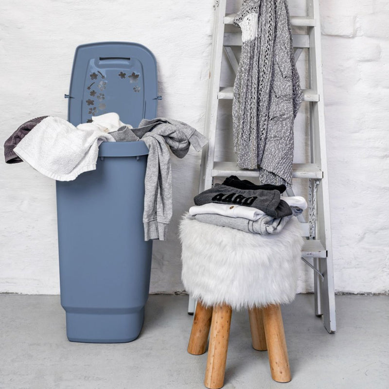 Load image into Gallery viewer, Rotho flowers wasverzamelaar 44.7x34.7x60.5 cm 55l horizon blauw
