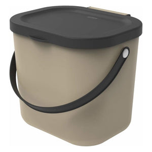 Rotho albula bio afvalbakje 23.5x20x20.8 cm 6l cappuccino