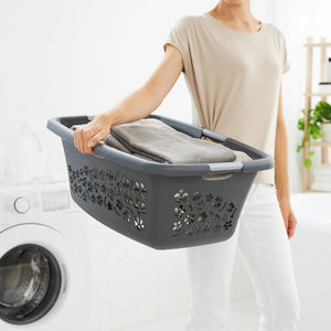 Rotho flowers wasmand 50l antraciet