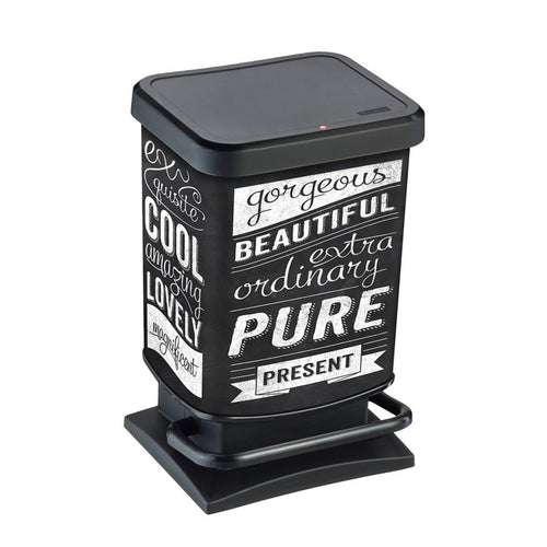 Rotho paso pedaalemmer hipster 20l zwart