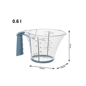 Rotho loft maatbeker 0,6l horizon blauwwit