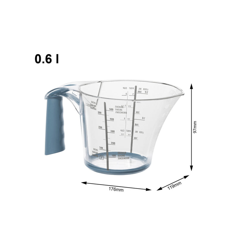 Load image into Gallery viewer, Rotho loft maatbeker 0,6l horizon blauwwit
