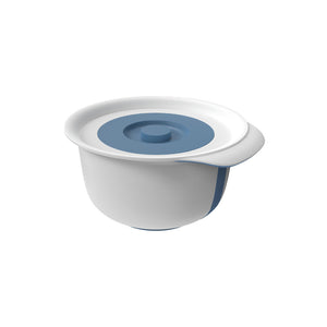 Rotho fresh beslagkom met spatdeksel 4l horizon blauw