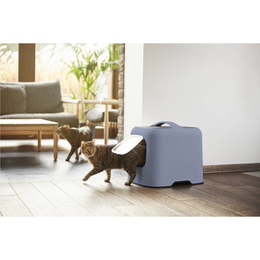 Rotho biala kattenbak blauw