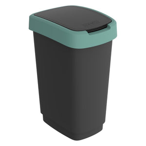 Rotho twist afvalbak 25l mistletoe groen antraciet