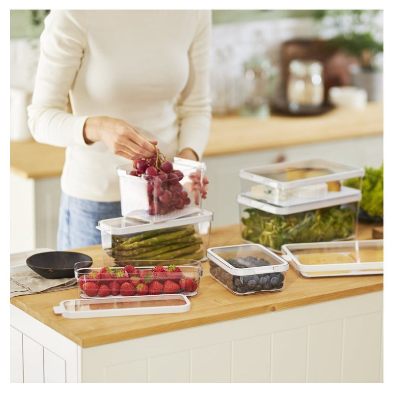 Load image into Gallery viewer, Rotho cauma koelkastorganizer 4.65l wit transparant
