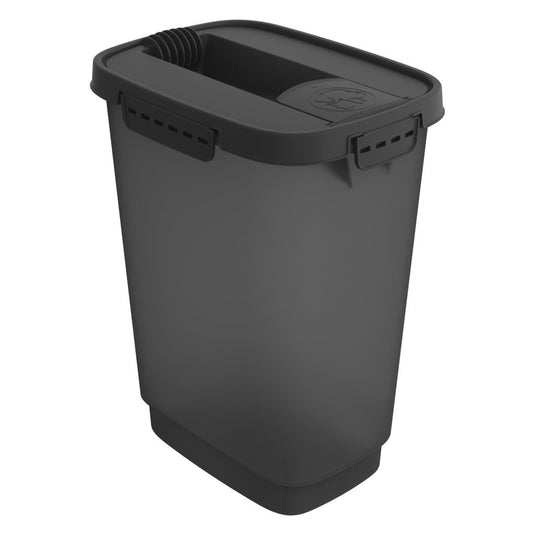 Rotho cody pet food container 10l antraciet transparant