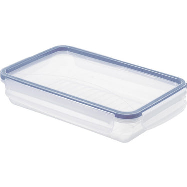 Rotho clic lock koelkast bewaardoos 1l vlak horizon blauw transparant