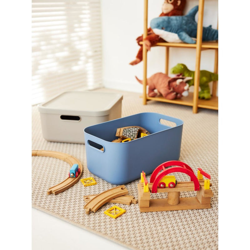 Load image into Gallery viewer, Rotho albula opbergbox 12l horizon blauw
