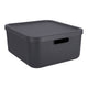 Rotho albula decoratie opbergbox 20l antraciet
