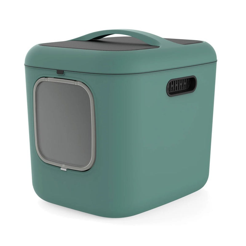 Load image into Gallery viewer, Rotho mypet biala xl kattenbak 61.4x49.2x57.6 cm groen
