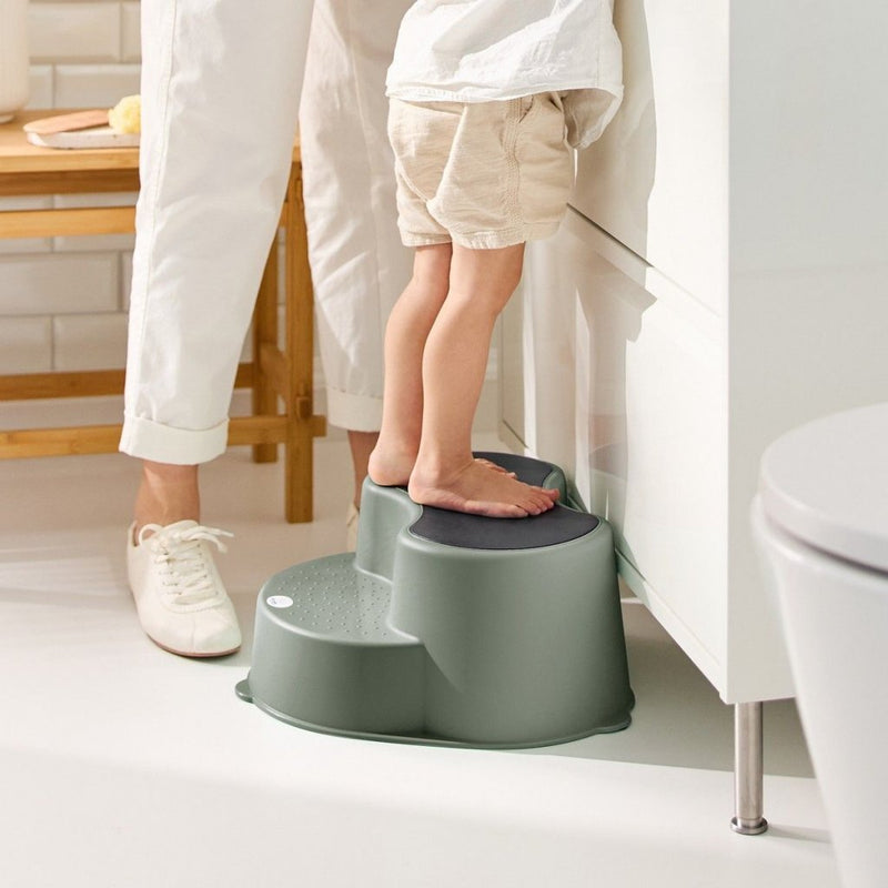 Load image into Gallery viewer, Rotho tilo opstapje 37.5x37x18.4 cm sage green
