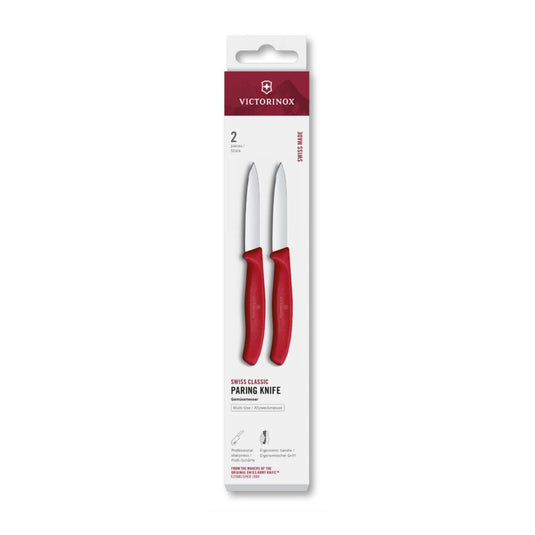 Victorinox schilmesje 2st glad 8cm rood