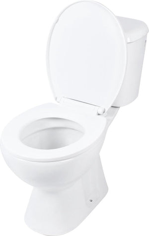 Differnz toiletpot staand met pk uitgang inclusief toiletbril wit