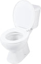 Differnz toiletpot staand met pk uitgang inclusief toiletbril wit