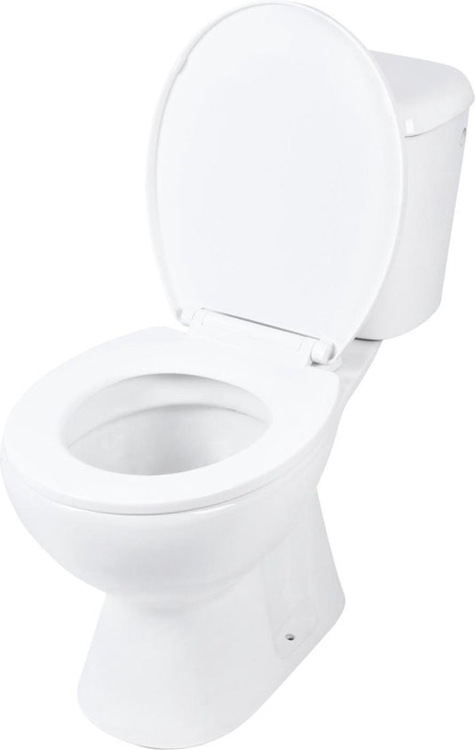 Differnz toiletpot staand met pk uitgang inclusief toiletbril wit