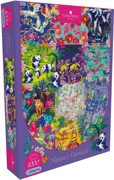 Gibsons - carneval der natuur ( hot: nature's carnival ) - house of turnowsky - 1000 stukjes - 49×68cm - legpuzzel voor volwassenen