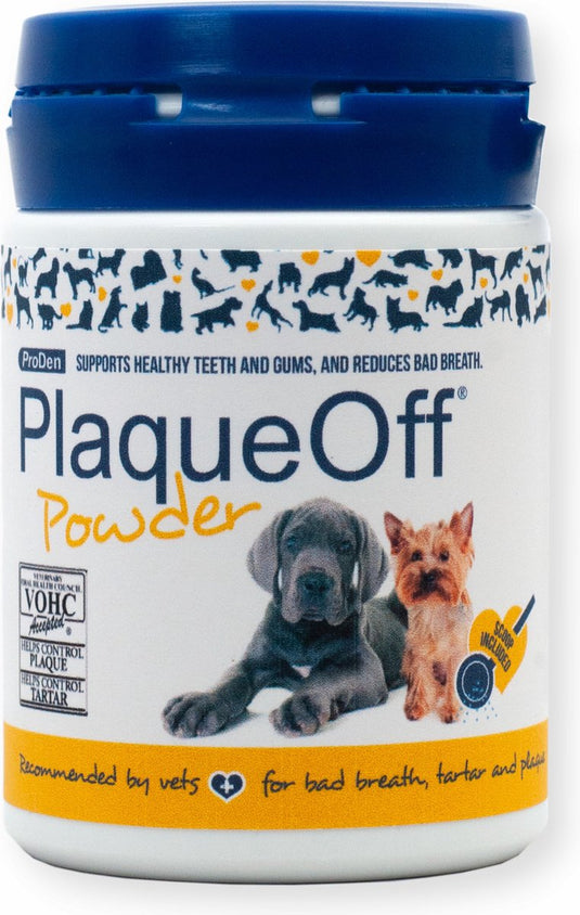Menno's dierenwereld proden plaqueoff powder – met doseerschepje - 60 of 180 gram - 60 gram