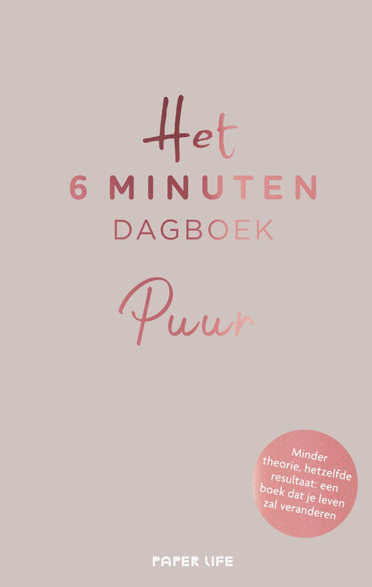Spectrum het 6 minuten dagboek - puur - beige