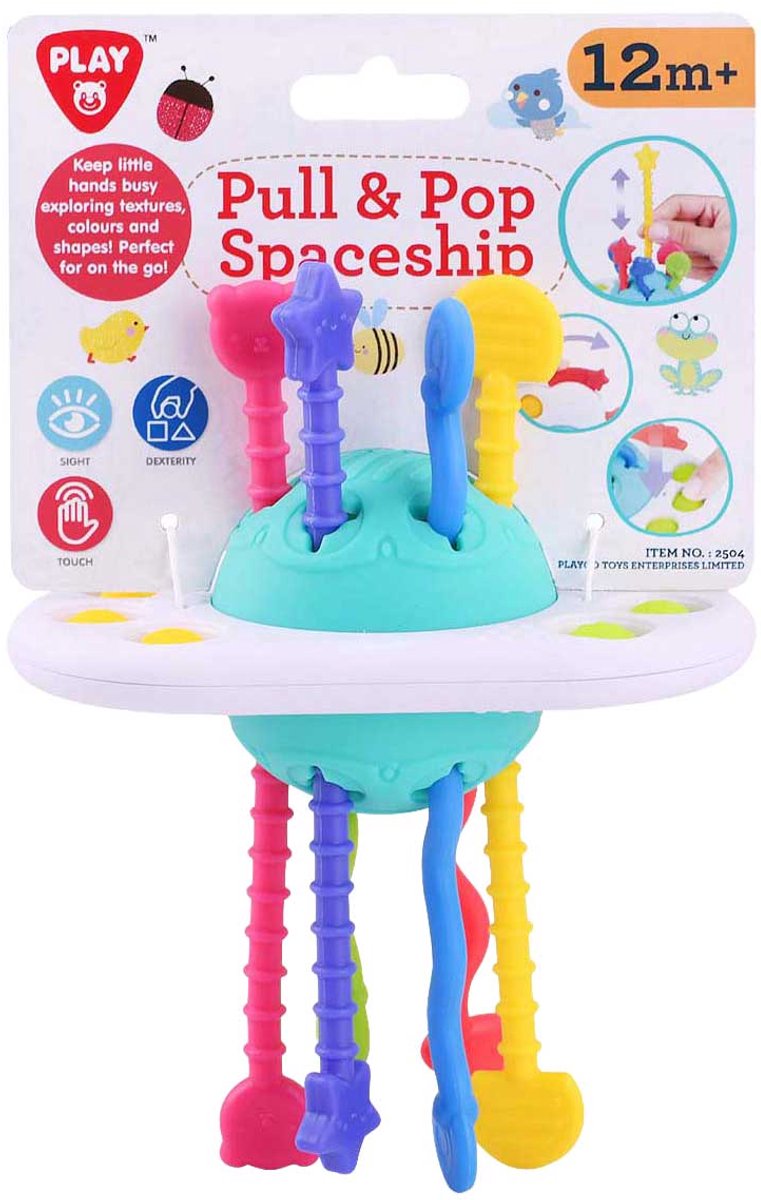 Afbeelding laden in galerijviewer, Playgo sensorische bal ruimteschip educatief speelgoed multi kleuren.
