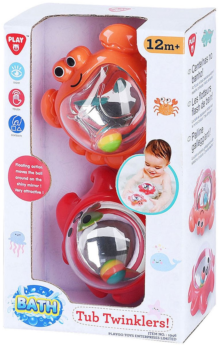Afbeelding laden in galerijviewer, Playgo badspeelgoed tub twinklers - krab en octopus - 2st.
