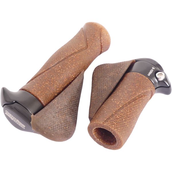 Load image into Gallery viewer, Ergonomische Handvatysteem - 130mm 87mm - Dura kurk Aluminium - Zwart Bruin
