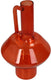 Hd collection vaas glas oranje 12,7x12,7x21,5cm