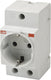 Busch-jaeger abb system pro m compacte modulaire wandcontactdoos - 2csm210000r0721 - e2ks3