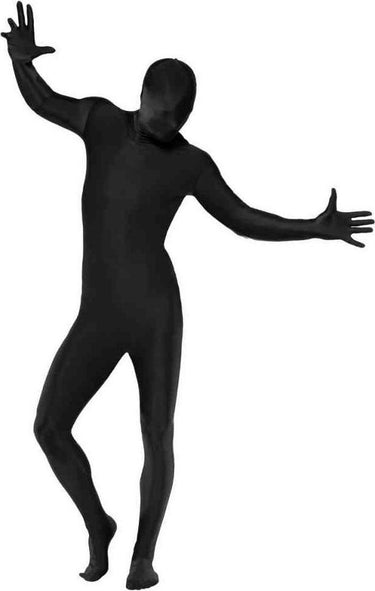 Vegaoo zwart second skin outfit voor volwassenen - verkleedkleding - xl
