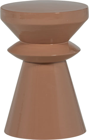 Woood fedde bijzettafel - metaal - oud roze - 47x30x30