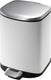 Eko - della pedaalemmer 6 liter - steel plastic - wit - prullenbak