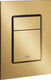 Grohe skate cosmopolitan s bedieningspaneel toilet - verticaal - dual flush - geborsteld cool sunrise (mat goud) - slank formaat