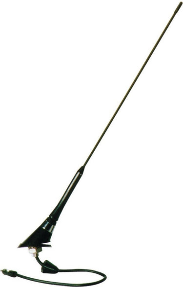 Carpoint dakantenne 45 cm – universeel – afschroefbaar – 3,8m kabel – verbeterde radio ontvangst – zwart – voor auto
