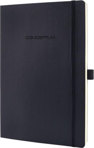 Sigel notitieboek - conceptum pure - a5 - softcover - zwart - 194 pagina's - 80 grams - lijn - si-co321