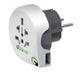 Q2 power 1.100110 reisadapter wereld-naar-europa usb geaard