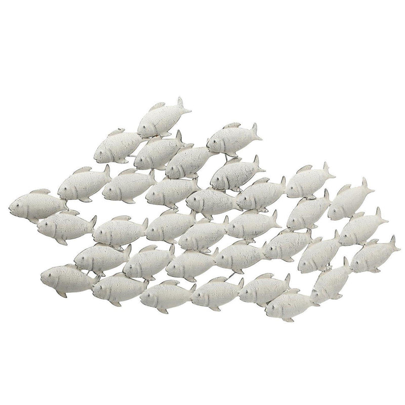 Load image into Gallery viewer, Boltze home wanddecoratie vissen metaal 97x53cm
