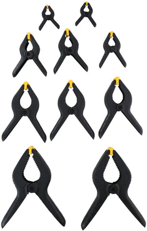 Kinzo lijmklemmen - set 10 stuks - 5 maten