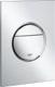 Grohe nova cosmopolitan s bedieningspaneel toilet - dual flush - chroom