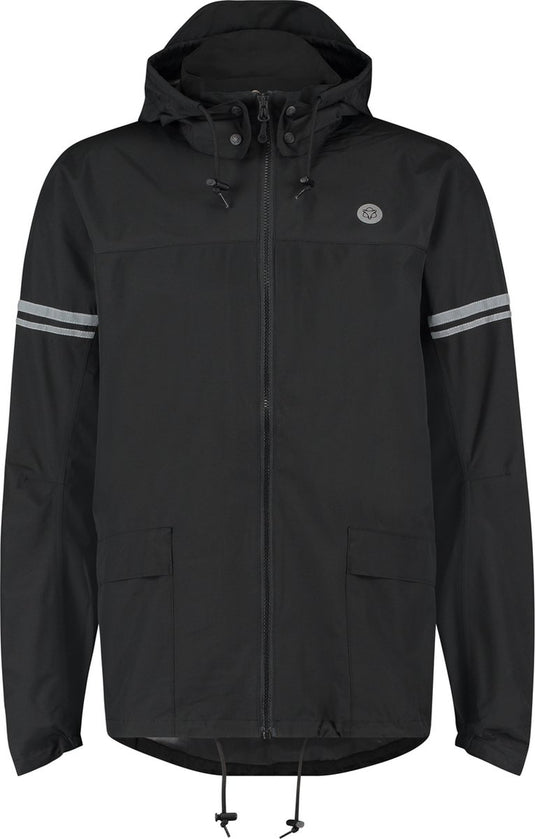 Agu original regenjas essential – 100% waterdicht – poray 5.000 – gerecycled materiaal – dames heren – zwart - xxxl
